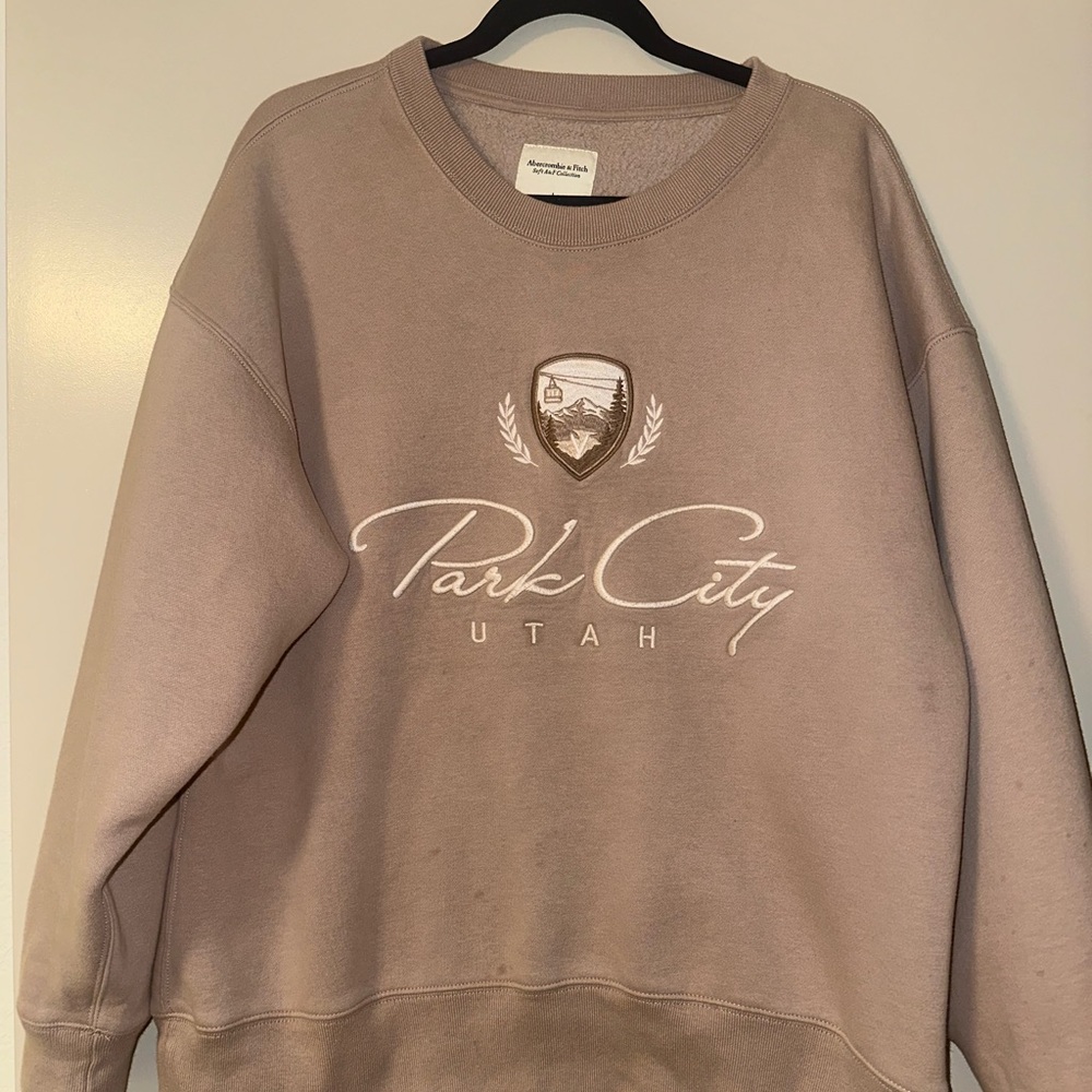 Woman’s light pink Park City crewneck Sweater Abercrombie